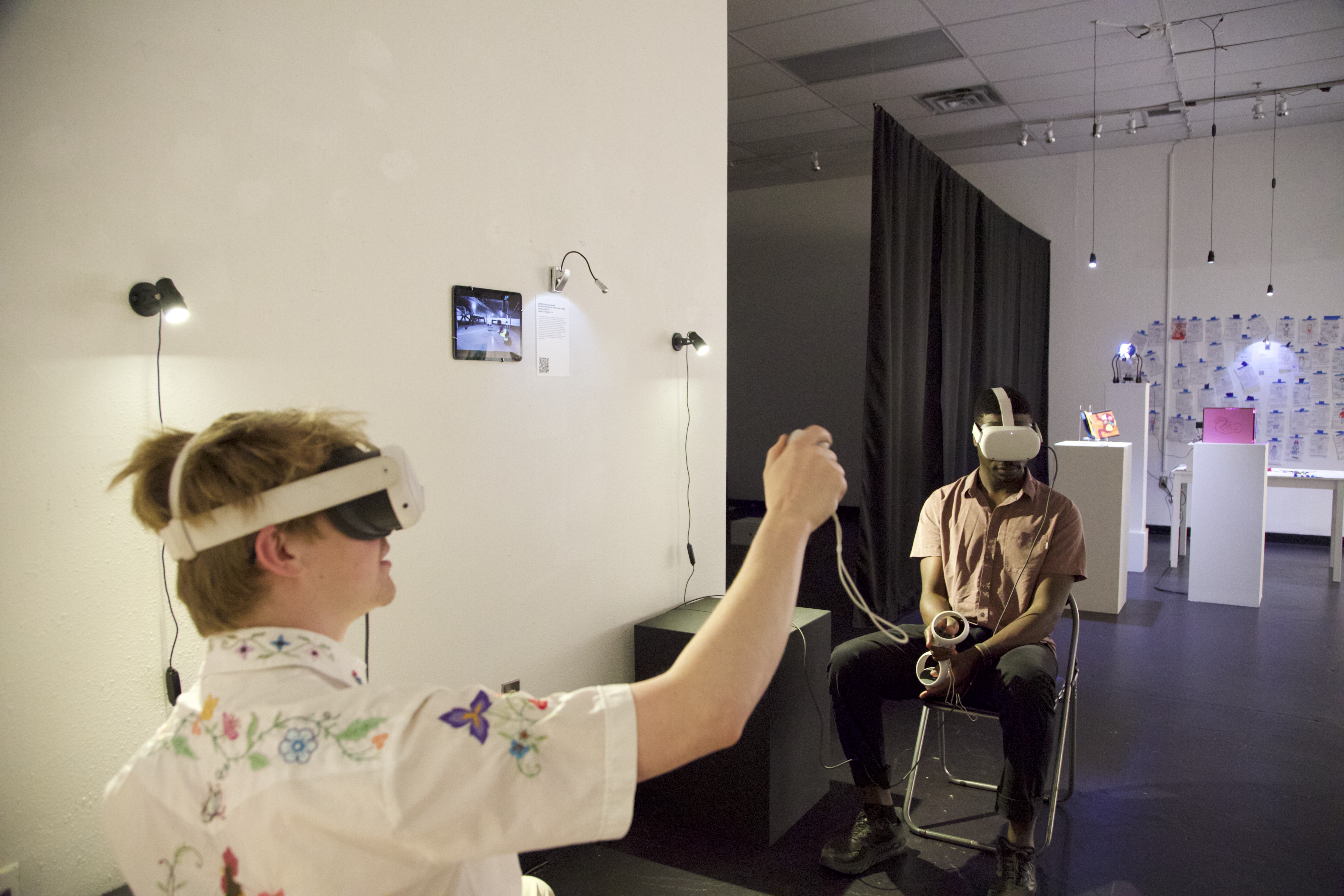 Image of users wearing headsets