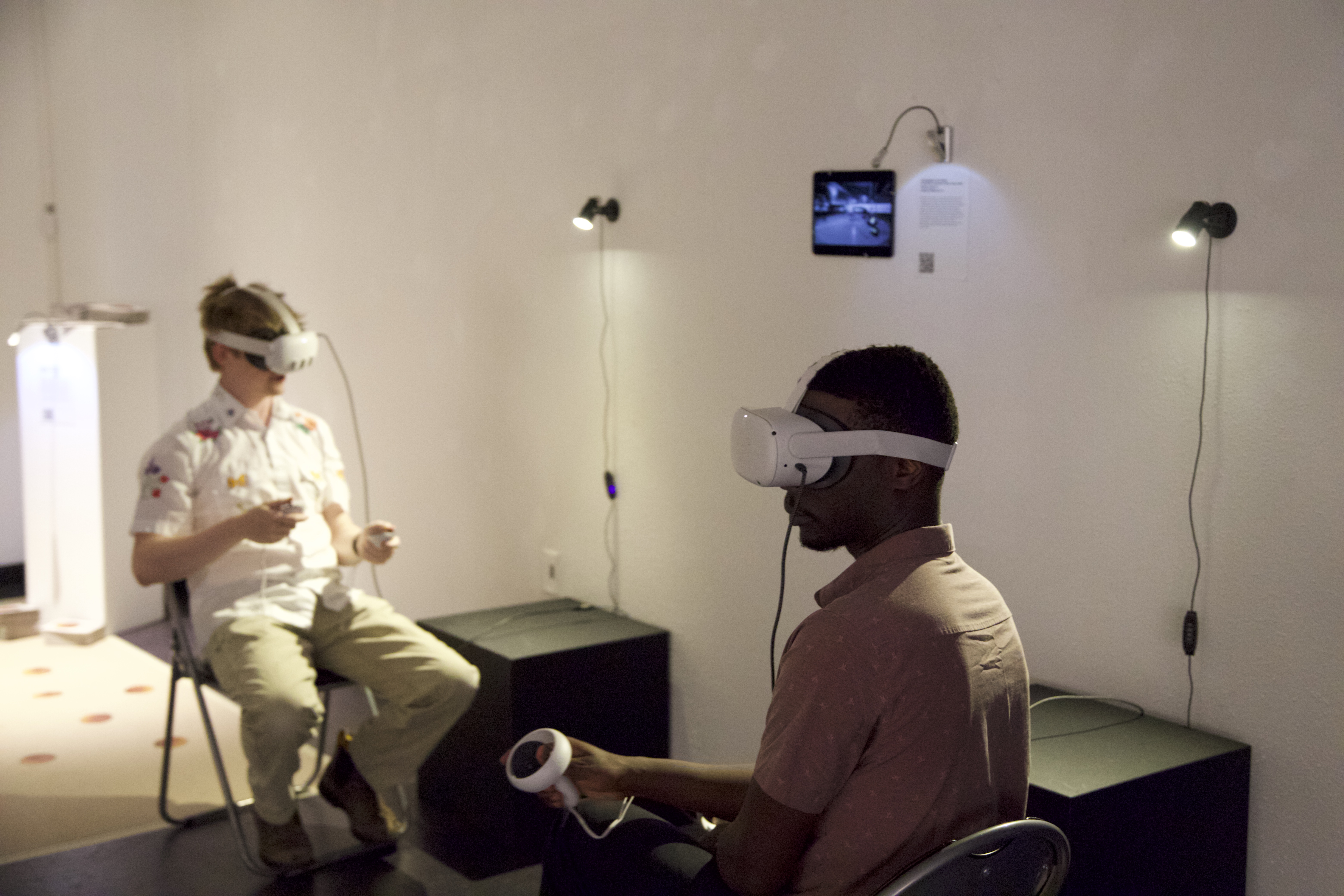 Image of users wearing headsets